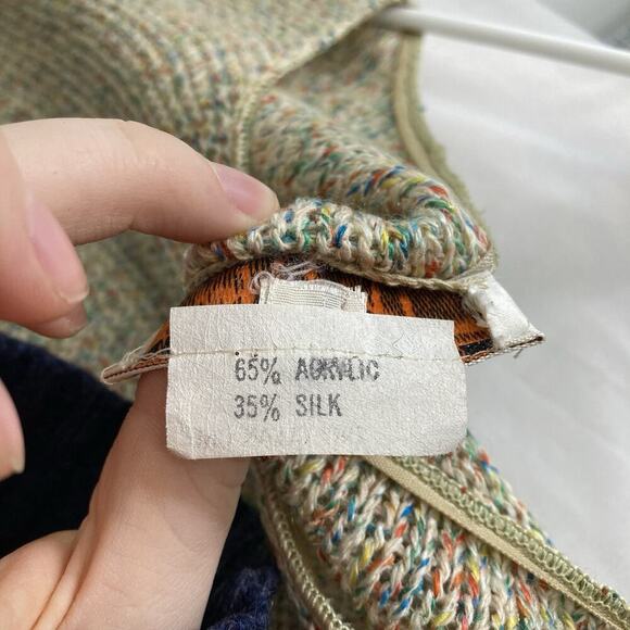 Vintage Mrs. H. Winter Beige Silk Knit Sweater Dress Size S Timeless‎ Chic Retro - Picture 6 of 9